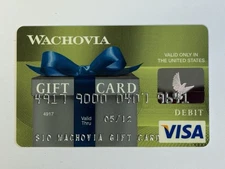 Wachovia Debit Card Expired In 2012 Unsigned Not A Credit Card
