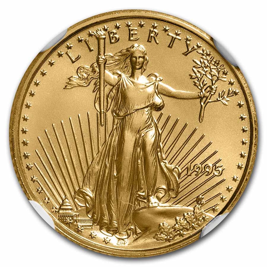 1995 1/10 oz American Gold Eagle MS-70 NGC | eBay
