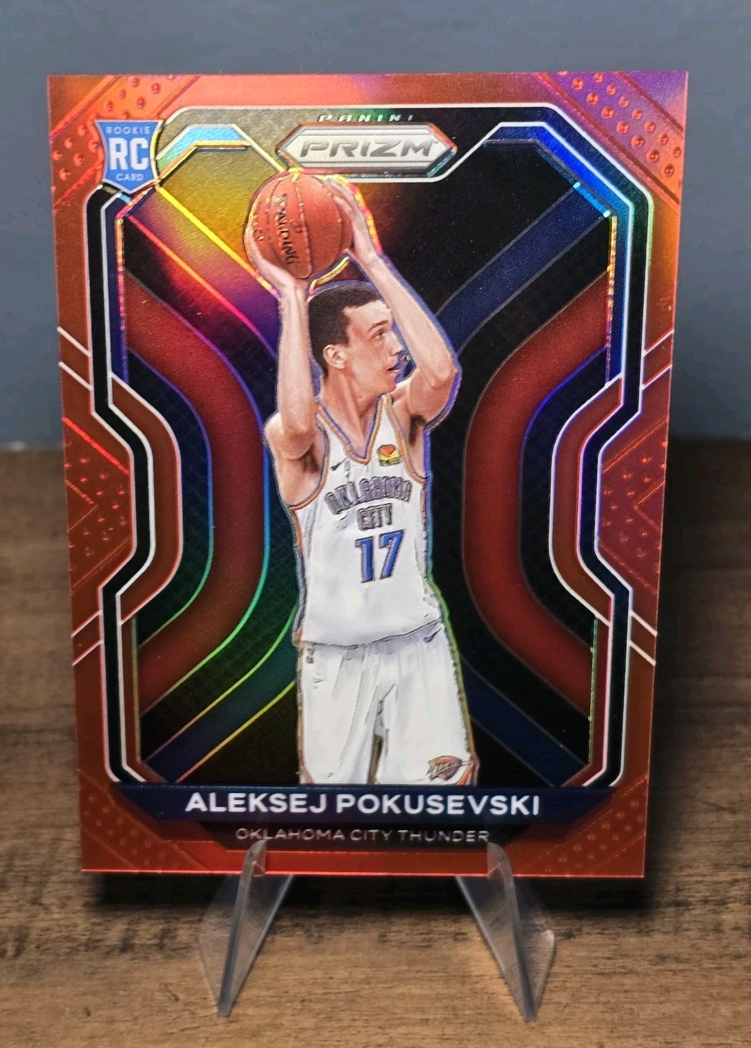 2020-21 Panini Prizm Basketball Aleksej Pokusevski RC Red 036/299 #264 Thunder