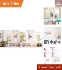 Flexible Cut-to-Size PET Mirror Sheets, 10 Pack, Ideal for Dressing Spaces