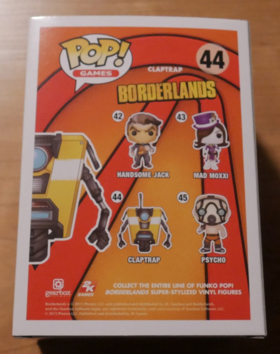 Funko Pop! Vinyl: Borderlands - Claptrap #44 for sale online | eBay