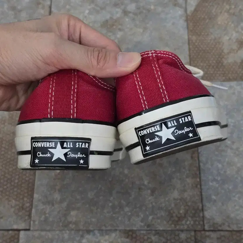 Converse Chuck Taylor All Star 70 Crimson Custom Sneakers 260