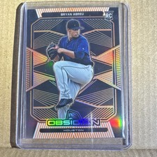 2020 Panini Chronicles Obsidian Bryan Abreu #11 Electric Etch Orange /50 RC