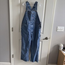Big Smith Vintage Denim Bib Overalls - Men's Workwear 40 X 2