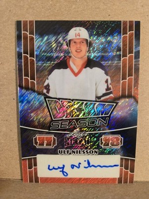 2025 Leaf Metal Orange Shimmer Dream Season #DS-UN1 Ulf Nilsson /6 Autograph