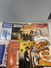 Lot of 40 Vintage Music Sheets/Books Mostly 30s, 40s, 50s Western Cowboy Music