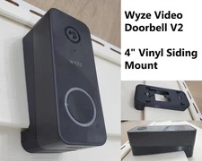 Wyze Video Doorbell v2 Angle Adjustment Mount Wedge 4" Vinyl Siding Mount