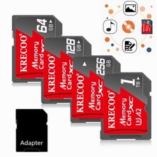 Micro SD Card 64GB-1024GB TF Class 10 for Smartphones Camena 1TB Wholesale Lot