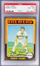 1975 Topps ROBIN YOUNT #223 Rookie Card Brewers RC HOF PSA 8 NW-MT