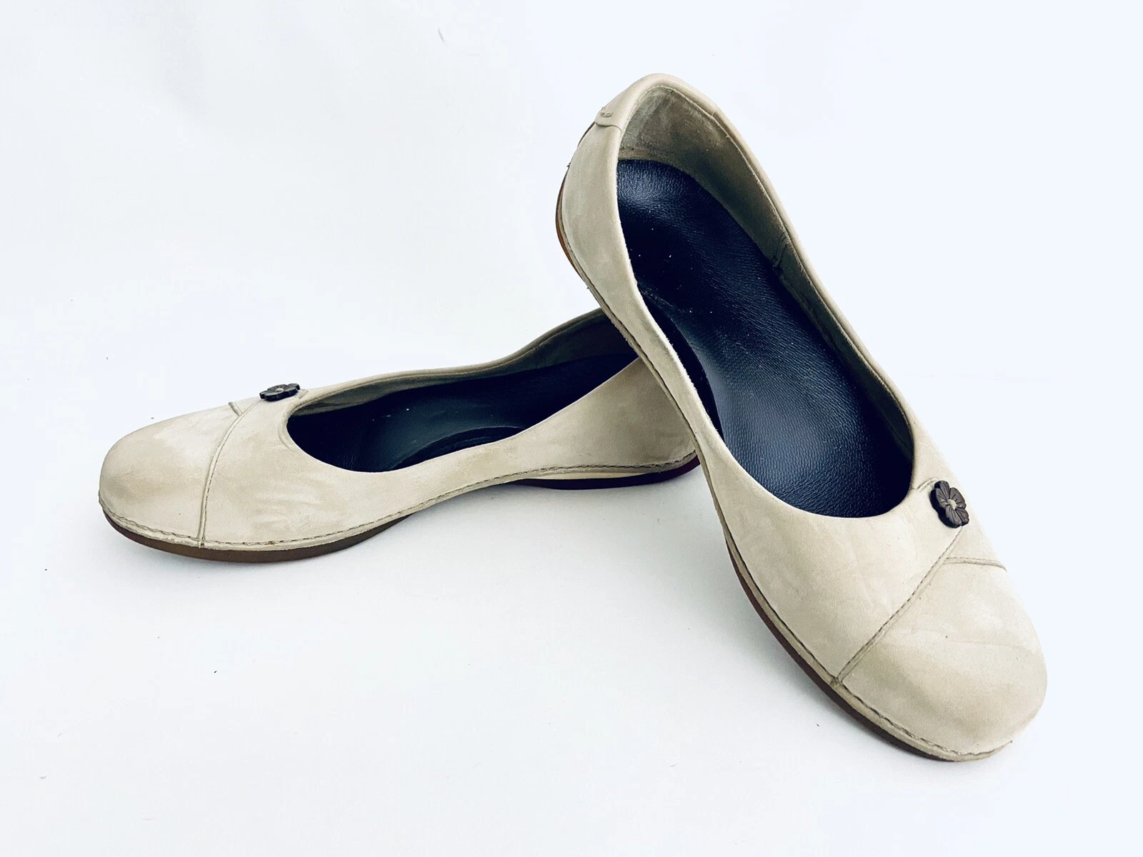 Mocassino Timberland beige marrone pelle scamosciata slip on donna comodo casual taglia 8M