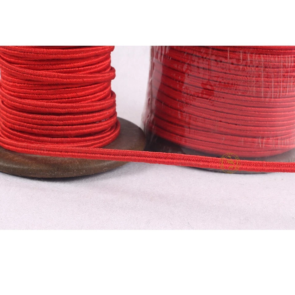 Paquete de 100 metros trenza roja Rusia de 4 mm (cordón soutache) para disfraces militares Foto 3 de 4