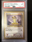 WOTC LOW POP PSA 9 Gold Boarder Meowth 1999 Pokemon Fruit Roll Promo Jungle Set