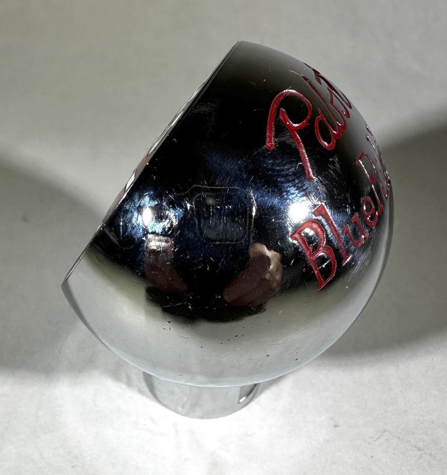 Vintage Pabst Red Beer Ball Knob Tap Handle Metal 1930's Pabst