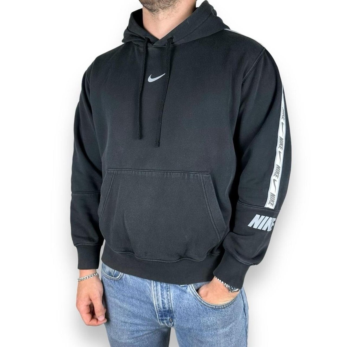 nike repeat tape poly hoodie