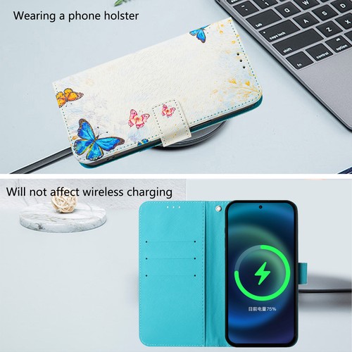 PU Leather Wallet Case For iPhone 16e 15 14 13 Pro Max 12 Flip Stand Phone Cover - Picture 117 of 168