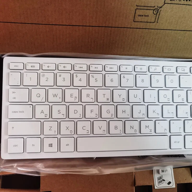 Hebrew layout Wireless keyboard and mouse set for HP TPC-C002K TPC-C001M - Image 3 of 4