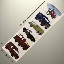 Mrs Grossman's Sticker - EMERGENCY VEHICLES, POLICE CAR, FIRE ENGINE, AMBULANCE