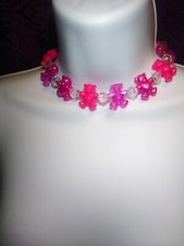 Pink Dream Teddy Bear Kandi Necklace-EDM-RAVE-PLUR-FESTIVAL-EDC