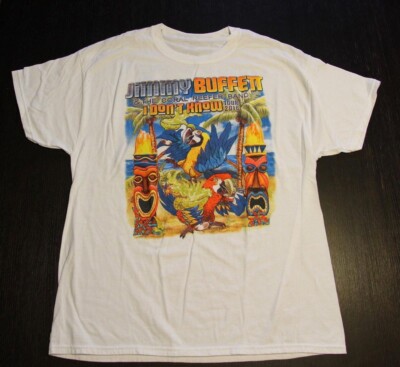 JIMMY BUFFETT I DON'T KNOW TOUR SHIRT HOLIDAY White Unisex S-5XL