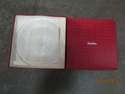 Neiman Marcus 13'' Jester Angel Christmas Platter 2003 with Original Box