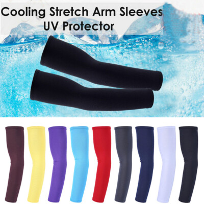 #ad Men Women Cooling Compression Arm Cover UV Sun Protection Sleeve to Cover Tattoo $4.99