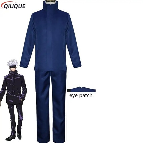 Costume cosplay 110-3XL toppa occhi parrucche occhiali anime Halloween festa uniformi - Foto 7 di 38