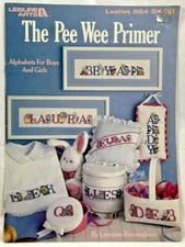1990 Leisure Arts Pee Wee Primer 964 Counted Cross Stitch Pattern Booklet 9025