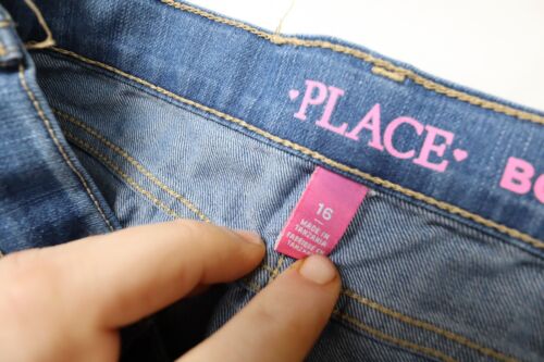 BUNDLE LOT OF 3 Pairs Children’s Place Girls Youth 16 Bootcut Denim Blue Jeans - Picture 17 of 18