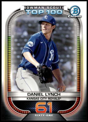 Daniel Lynch 2021 Bowman 5x7 Scout's Top 100 #BTP-61 25/49 Royals