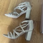 Women’s Jessica Simpson Gold Sparkle Sandals Size 6M  — photo 5