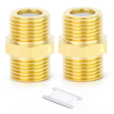2PCS Brass Check Valve 1/2 Inch Male Thread Non Return One Way Valve