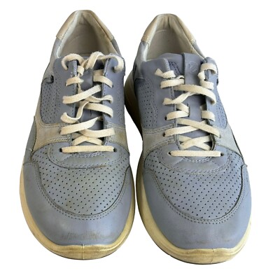 Ecco Soft 7 Runner Shoes Womens EU 38 US 7 Dusty Blue Lace Up Sneakers