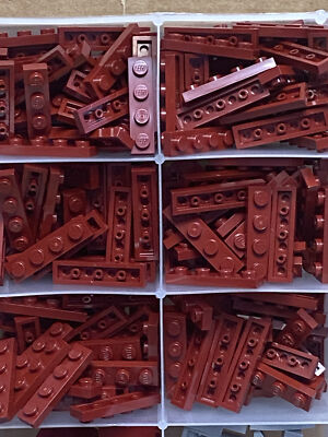LEGO Parts - Dark Red Plate 1 x 4 - No 3710 - QTY 195 | eBay