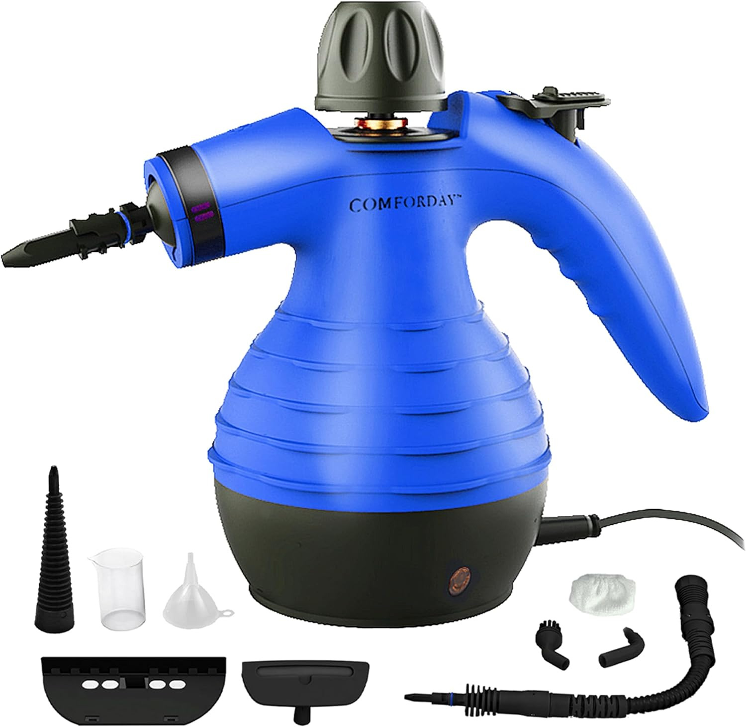 Multi-Purpose Handheld Pressurized Steam Cleaner with 9-Piece Accessories, Handh