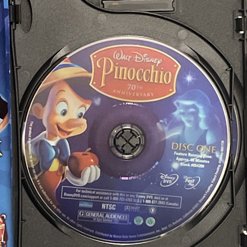 Set of Three DVD DISNEY Movies Ratatouille-Meet the Robinsons-Pinocchio - Picture 7 of 16