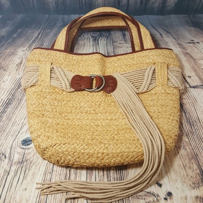 ralph lauren straw tote
