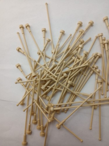 LEGO Parts: Long Antenna Whip, 1x10, Part #2569, Tan 60 Pieces #646 - Picture 2 of 2