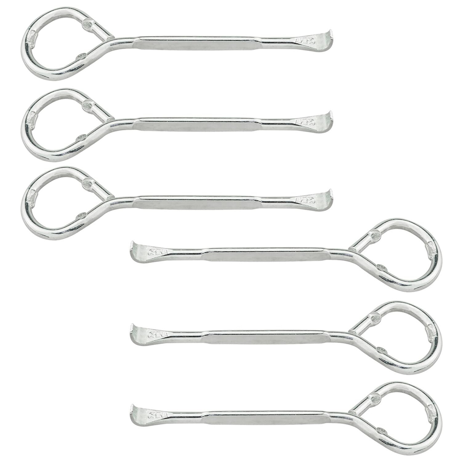 Paint Can Opener ZZLZX 6PCS Stainless Steel Bottle Openers, Metal Paint Can O...-image