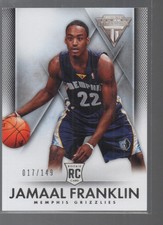 JAMAAL FRANKLIN 2013-14 PANINI TITANIUM ROOKIE CARD #137/149