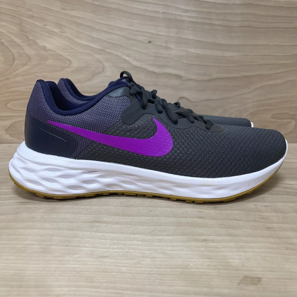 Nike Revolution 6 NN Size 12 Mens Anthracite Vivid Purple Running