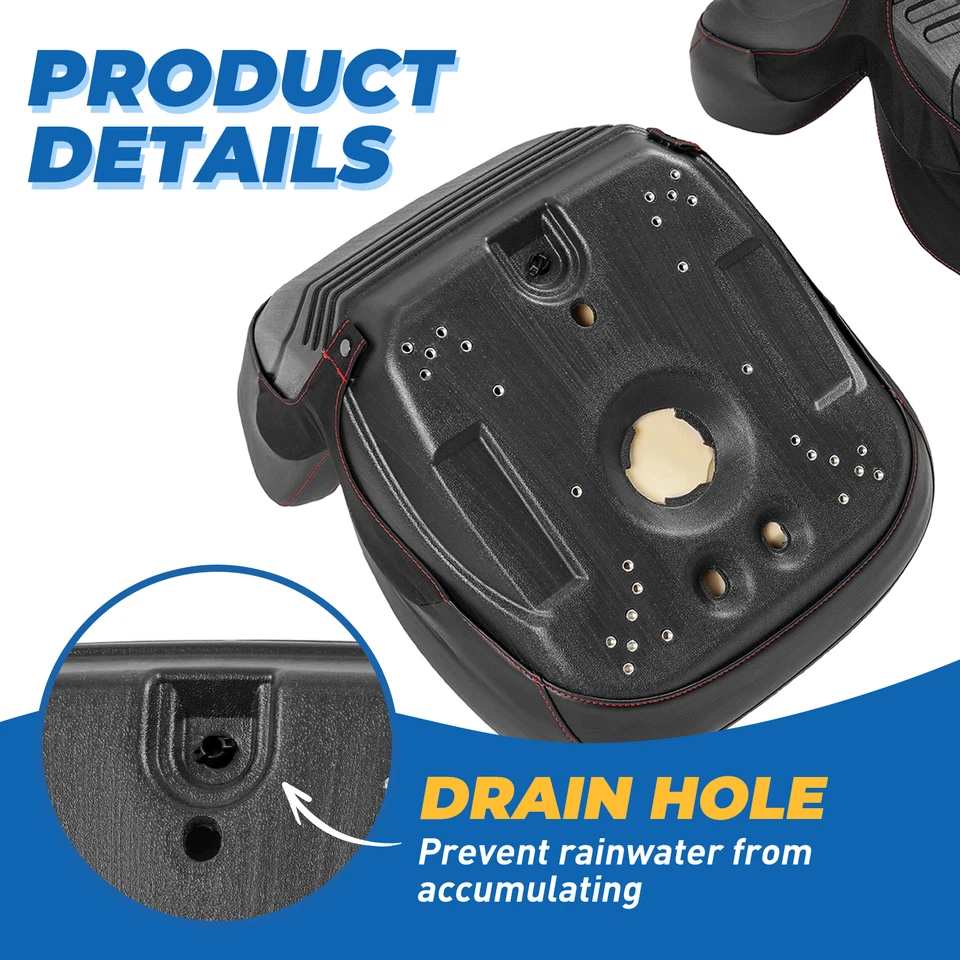 For Yamaha Rhino 450 660 700 Black Sewn Bucket Seats #5UG-F4710-00-00 (2 Seats) Foto 4 de 4