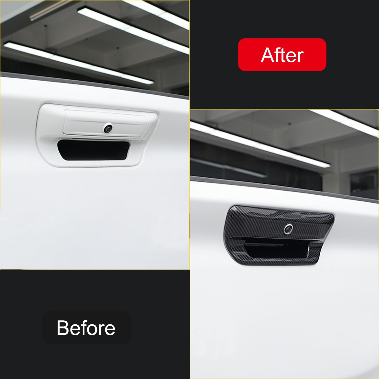 for Ram 1500 TRX 2021-2024 Exterior Rear Tailgate Tail Door Handle Cover 2pcs