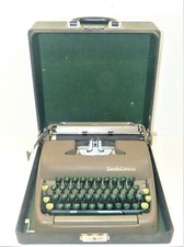 1950s Smith Corona Sterling Floating Shift Portable Typewriter w/ Case Tested  thumbnail