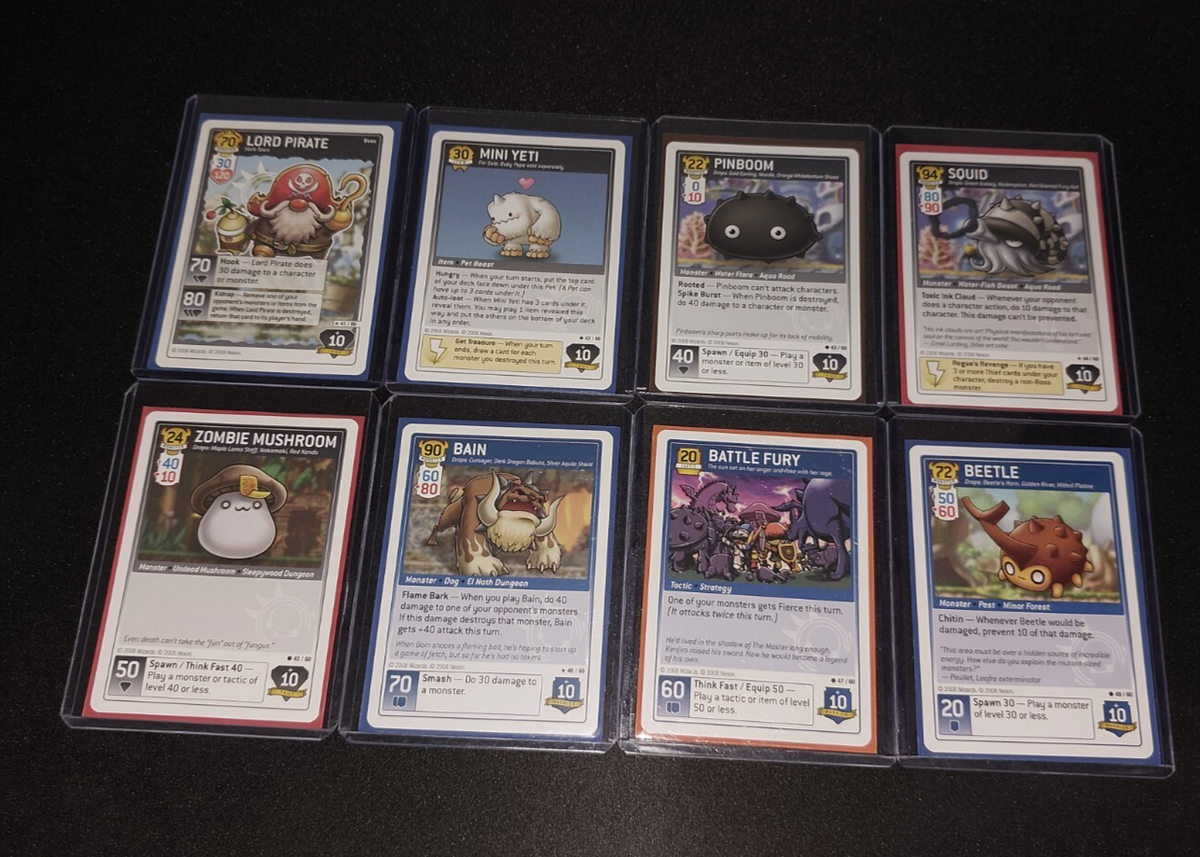 MapleStory Maple Story English iTCG Set 3 Completed 60/60 +