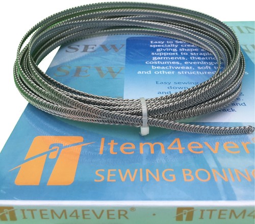 spiral wire boning metal steel 3/16", 1/4", 5/16", 3/8", 1/2" for corset wedding - Picture 3 of 6