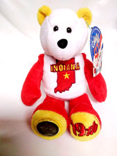 INDIANA LIMITED TREASURES PLUSH 50 STATE QUARTER COIN BEAR 19TH STATE NEW