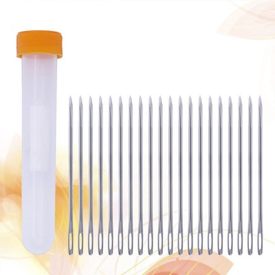 5 Große Öhrnadeln 10,2cm - Polsternadeln Mit Aufbewahrungsrohr