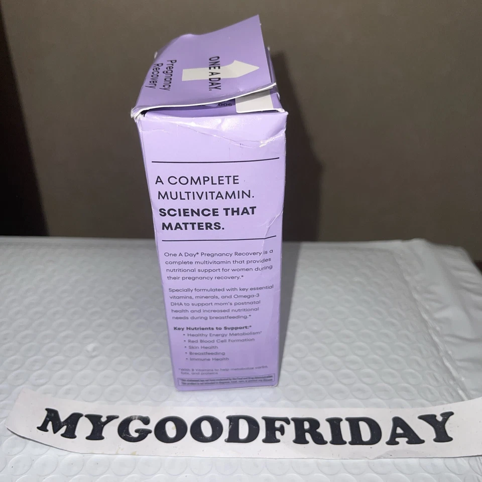 ONE A DAY 产后完整多种维生素适用于怀孕后,叶酸 E:11/25 — 第 4/4 张图片