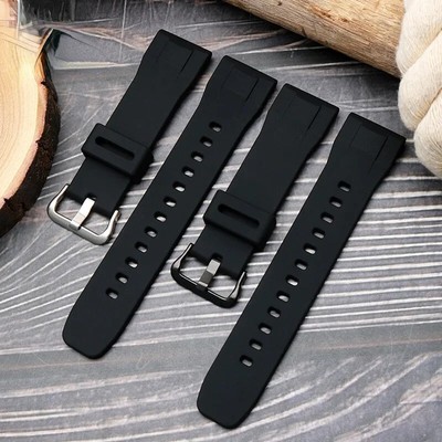 Rubber Watch Straps For Casio PRW-60y ProTrek 5578 5480 PRW-70/50/30 Wristbands