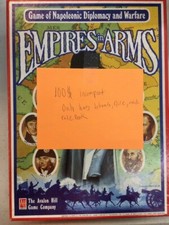 Empires in Arms Board Game (Used/Loose, 1986) w/ Tokens &